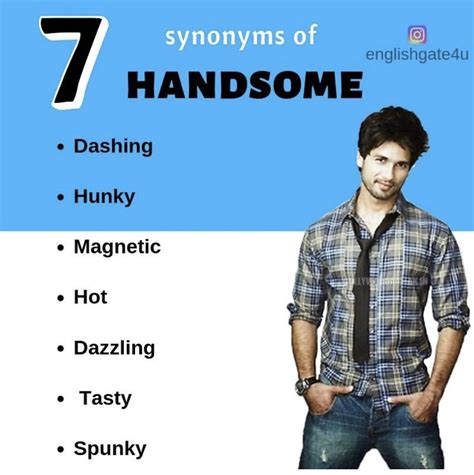 handsome synonyms|words to describe a handsome man.